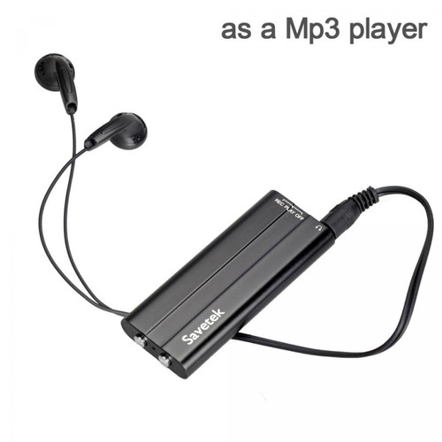 Universal - Activation vocale Mini stylo USB 8 Go Magnétoscope audio numérique avec lecteur MP3 50 heures de batterie 192 kbps avec clips | Magnétophone audio | Activation de l &'enregistrement audio numérique(Le noir) - Dictaphone