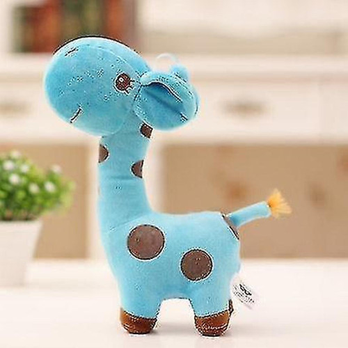 Universal - Adorable peluche girafe jouet souple, animal chère poupée (bleu) Universal  - Doudou girafe