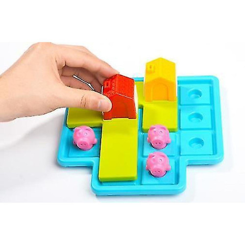 Universal - Adorable trois petits cochons jeu de puzzle pour les enfants cache-cache jouets cerveau teaser jouets | Puzzle Universal  - Les trois petit cochons