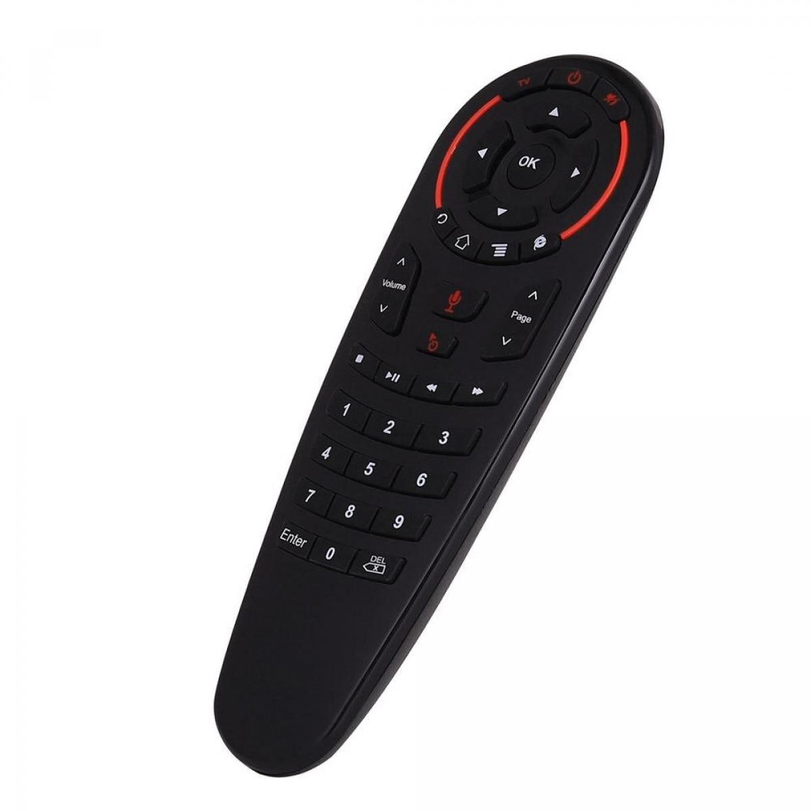 Telecommande Universelle Universal Air Mouse Slogan Sound Control Remote 2.4G Wireless 33 Touches IR Learning Gyro Induction Smart Remote pour Android TV Box X96 Mini H96 | Télécommande