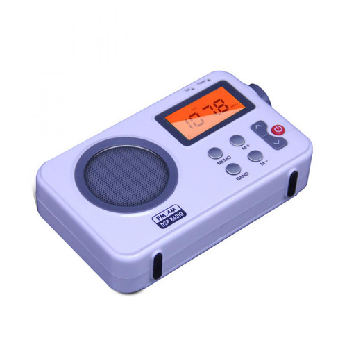 Réveil numérique avec support pour téléphone Lecteur de musique MP3 Sans fil  Bluetooth 5.0 Haut-parleur Radio FM, Blanc - Cdiscount Maison