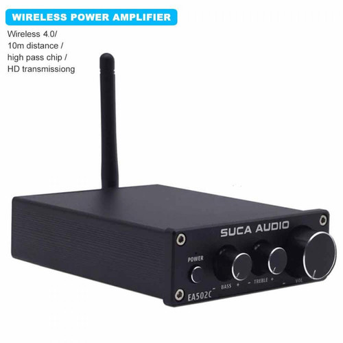 Universal - Amplificateur audio stéréo Bluetooth 4.2 Récepteur Mini amplificateur intégré haute fidélité pour haut-parleur domestique 50W X 2 | (noir) - Audio amplifier