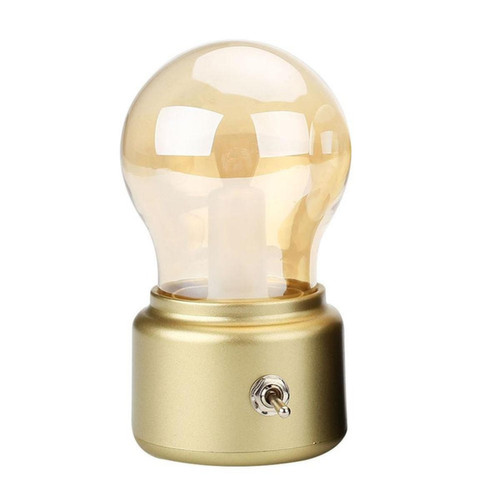 Universal - Ampoule LED 2021 Lampe de table soufflée classique Lampe décorative Vintage USB rechargeable Lampe LED de table (or) Universal  - Lampe à lave Luminaires
