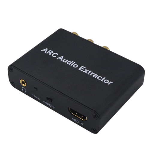 Universal - ARC ALUMINIUM HDMI COMPATIBLE AUDIO EXTRACTOR CONVERTISSEUR AUDIO ANALOGIQUE NUMÉRIQUE AUX SORTIES JACK RCA 3.5mm | Câble HDMI Universal  - Dac audio