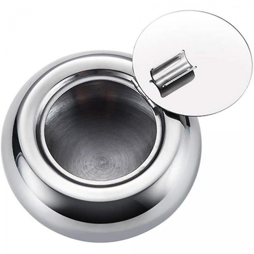 Universal - Ashtray With Lid, Stainless Steel Cigarette Cigar Ashtray Bin For Indoor Or Outdoor Universal  - Maison Gris