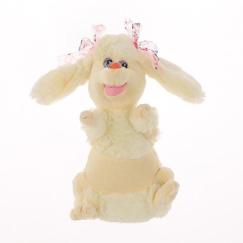 Doudous Universal (berger beige) (type batterie) mignon berger lapin en peluche électrique qui peut chanter et danser