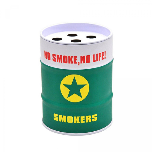 Universal - Boîte à cigarettes en aluminium, fût d'essence en acier inoxydable, cendrier en métal Universal  - Cendriers Vert