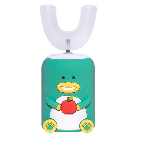 Universal - Brosse à dents électrique à ultrasons en U pour enfants, recharge USB (vert) Universal  - Brosse à dents électrique