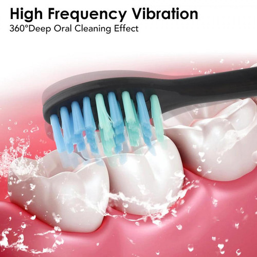 Universal Brosse à dents électrique portable intelligente à vibrations sonores Brosse à dents électrique imperméable Blanchiment des dents Soins buccaux Soins dentaires à domicile |