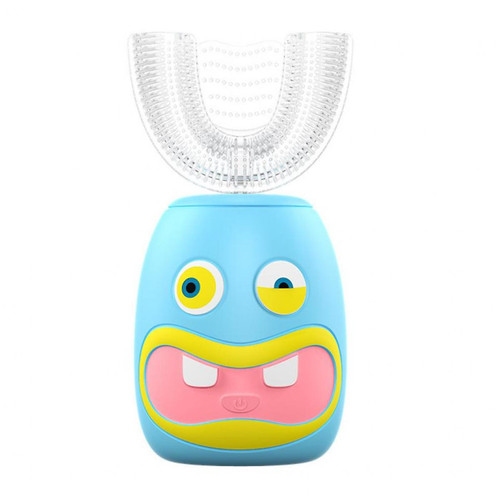 Universal - Brosse à dents électrique pour enfants, en U 360 ° Brosse à dents automatique pour enfants (bleue) Universal  - Brosse à dents électrique