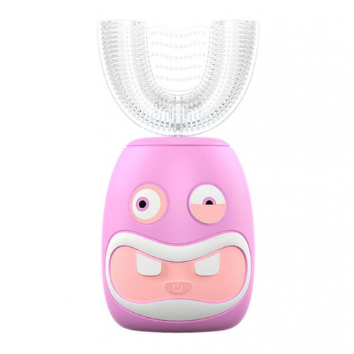 Universal - Brosse à dents électrique pour enfants, en U 360 ° Brosse à dents automatique pour enfants (rose) Universal  - Brosse à dents électrique