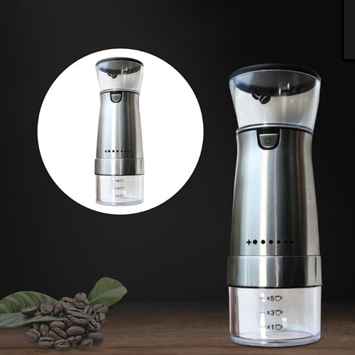 Universal Broyeur à café acier inoxydable broyeur électrique réglable cafetière broyeur à rouleaux de grains de café outils de cuisine