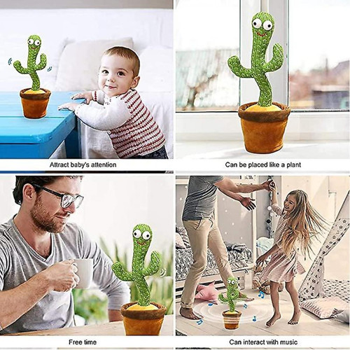 Doudous Cactus, peluche, danse électrique, cactus, chant, jouets pour enfants.