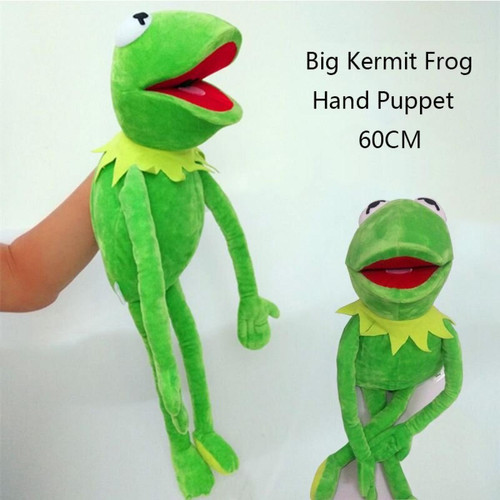 Universal - Cadeau de peluche douce, marionnette artisanale, grenouille Kimmit, 60 cm(Vert) Universal  - Peluche verte