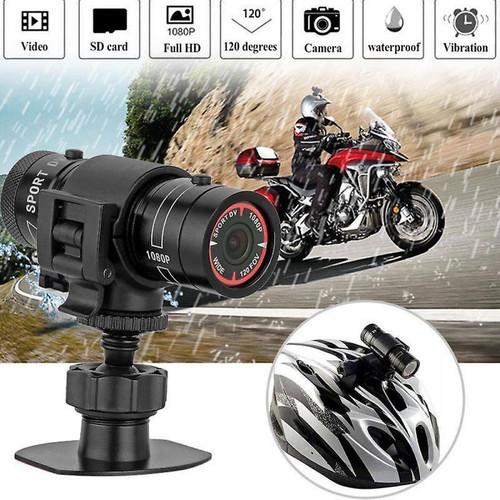 Universal Caméra DV sport 1080p imperméable HD mini casque métallique caméra extérieure vélo moto casque action caméra vidéo caméra DV (American Line Instrument)