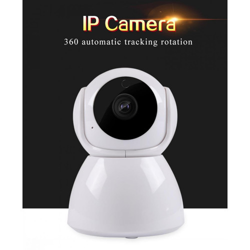 Universal Caméra wifi caméra IP intérieure sans fil intelligente moniteur de bébé suivi automatique audio bidirectionnel infrarouge vision nocturne V380 | caméra de surveillance (720p)