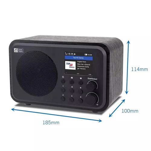 Universal Capteurs numériques Internet Radio Internet Radio WiFi Alarme température humidité Capteur pression WiFi Alarme Tuya |(Le noir)
