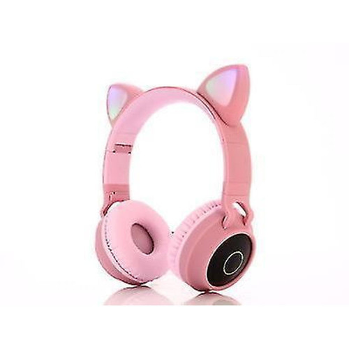 Universal - Casque d'oreille de chat pliable Bluetooth 5.0 pour enfants (rose) Universal  - Casque chat