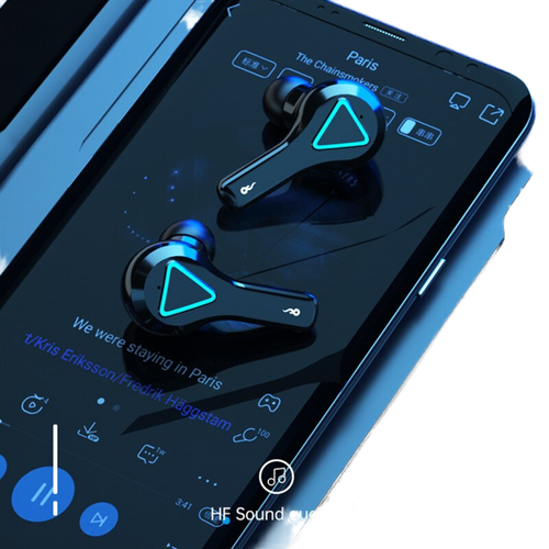 Universal - Casque sans fil Bluetooth 5.1 dans l'oreille casque haute fidélité gamer via microphone oreille sans fil | casque Bluetooth Universal  - Casque Micro