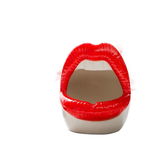 Universal - Cendrier à lèvres mignonnes en céramique design créatif bouche sexy pot de fleurs décoration de bureau Universal  - Cendriers Rouge