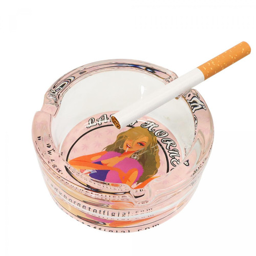Universal - Cendrier en cristal rose Cendrier de cigarette lourd Cendrier de cigare en verre de qualité Cendrier pour femmes Universal  - Cendriers Rose