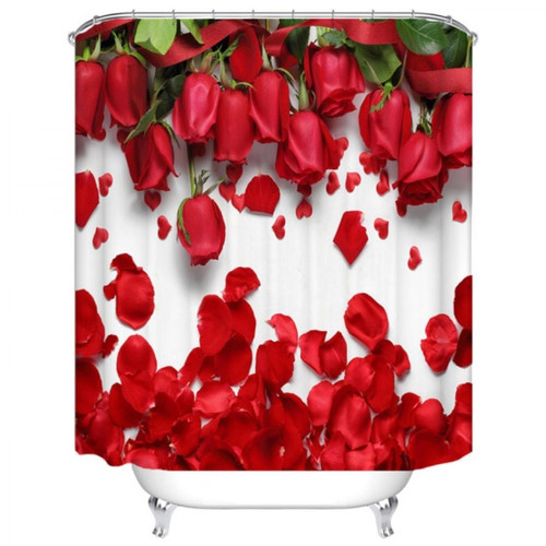 Universal - Chic rose imprimé rideau de douche confortable rideau de douche mode maison salle de bains rideaux décoratifs salle de bains hôtel (180x180cm) Universal  - Rideaux douche