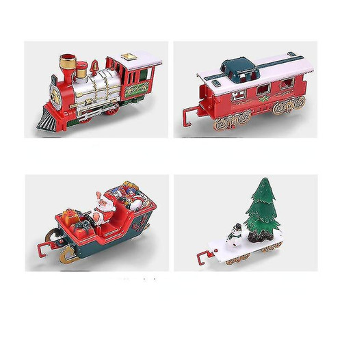 Voitures Christmas Electric Railcar Santa Claus Train Musical Toy