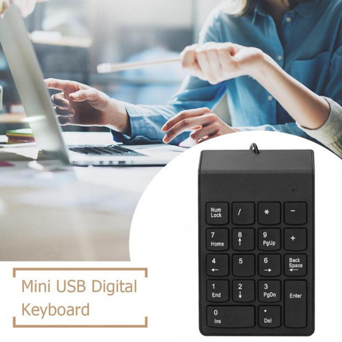 Pavé Numérique Clavier numérique USB filaire, mini clavier numérique, clavier numérique, ordinateur portable 18 pouces iMac/Mac Pro//Air/Pro