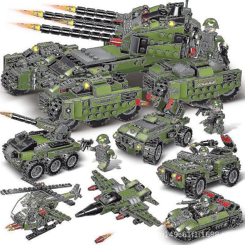 Doudous Universal Construire des ensembles de jouets transport militaire chars véhicules jouer créatif troupe jouets