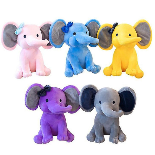 Universal - Couleur bébé apaisant des éléphants poupée en peluche bébé poupée éléphant (noir) Universal  - Cadeau pour bébé - 1 an Jeux & Jouets