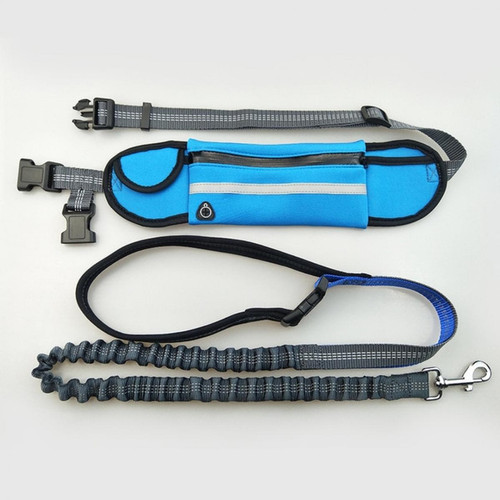 Universal - Course à pied pour chien nylon main libre fournitures pour animaux de compagnie chien col portable jogging plomb ceinture réglable traction corde de courroie Universal  - Animalerie