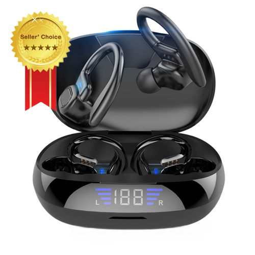Universal - Écouteurs Bluetooth Écouteurs sans fil pour Smartphone 5.0 Ecouteurs de sport et de jeu Écran LED Bouchons d'oreille Bouchons d'oreille avec microphone | - XGF