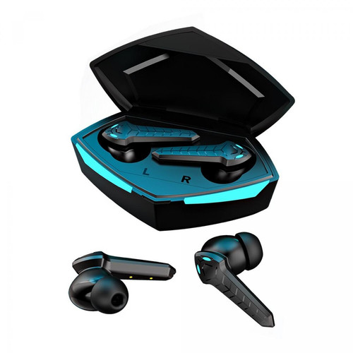 Universal - Écouteurs de jeu HiFi Son Bruit Annuler Écouteurs de jeu 45ms Low Latency TWS Bluetooth 5.1 Écouteur avec microphone | Écouteur Bluetooth Universal  - Annulation bruit