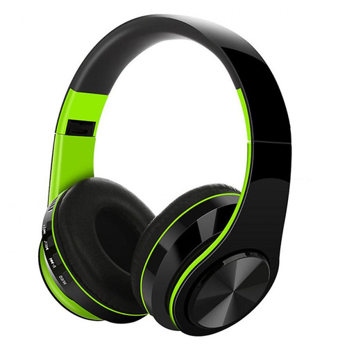 Universal - Écouteurs pliables Écouteurs Bluetooth sans fil et microphone (vert) Universal  - Ecouteurs intra-auriculaires Bluetooth