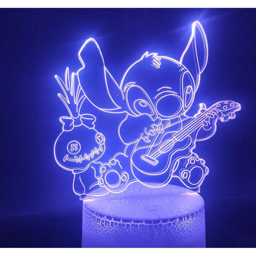 Universal - Couture LILO 3D Anime Ambiance Lumineuse Lampe LED Universal  - Lampe à lave Luminaires