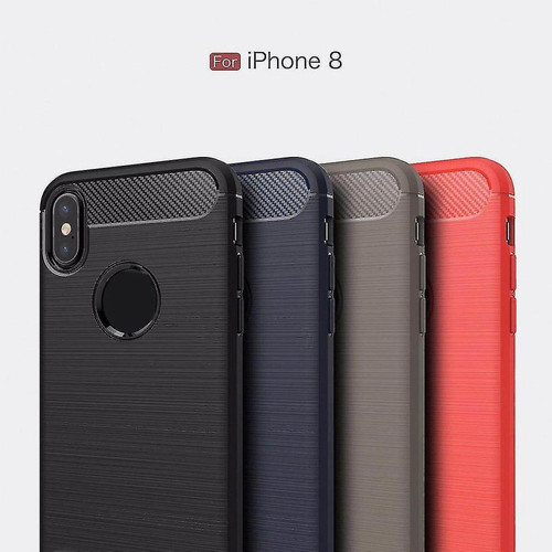 Universal - Couvercle de téléphone pour iPhonex Case Shell en fibre de carbone brossé Silicone Soft TPU Universal  - Iphone case