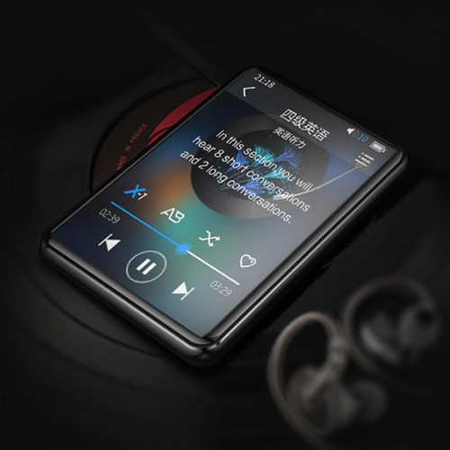 Universal - Écran tactile X5 2,5 pouces Bluetooth 3,0 pouces Lecteur MP3 avec haut-parleur intégré Support radio FM Enregistrement vidéo Ebook Lecteur MP3 Lecteur HiFi (noir) - Radio fm