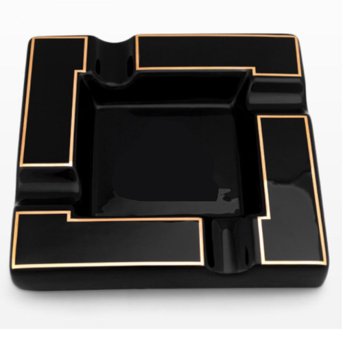Universal - Créatif céramique grand diamètre cigare cuve bureau cendrier cigare cendrier Universal  - Décoration Noir et blanc