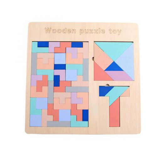 Animaux Universal Créatif Maternelle Puzzle en bois Jouets éducatifs Enfants Enfants Bébés Cerveau Développement Tangram Tangram Plaque de jeux amusante Cadeaux |