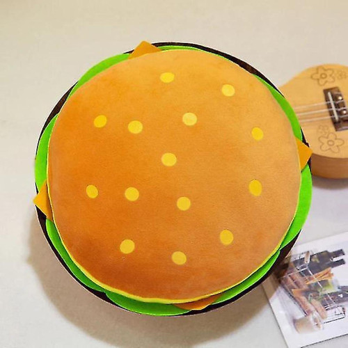 Doudous Creative Burger Plux Toy Soft Redded Plux Cushion Oreiller mignon Hamburger Pillow (50 cm)