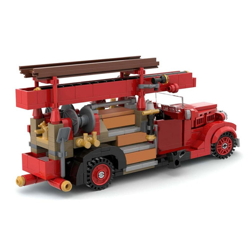 Universal - Décélérateurs, voitures, pompiers, camions, pompiers, briques, jouets, Noël.(Rouge) Universal  - Camion pompiers
