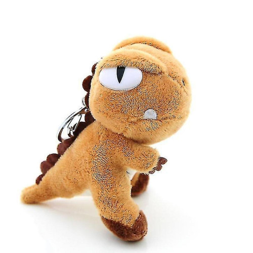 Universal - Dinosaur Plux Doll Key Backpack Pender, Tyrannosaurus Toy, Doll Doll (Brown) Universal  - Bonnes affaires Peluches