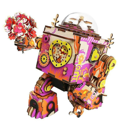 Universal - DIY 3D Puzzle Bois Modèle Construction Kit Modèle Mécanique Coloriage Robot Jouet Boîte à Musique Universal  - Nos Promotions et Ventes Flash