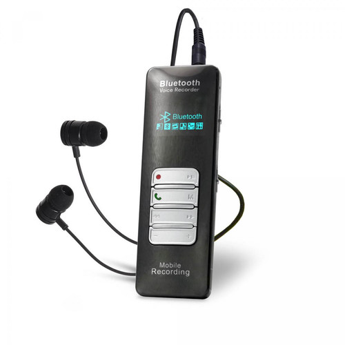 Universal - Enregistreur audio MP3 de 4 Go avec Bluetooth Enregistrement d'appels téléphoniques Activation vocale Enregistrement mot de passe | Enregistreur numérique - Home studio