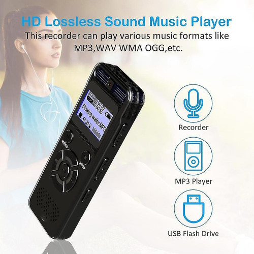 Universal Enregistreur vocal USB Flash Audio numérique Activation vocale professionnelle Support Enregistreur vocal de doublage numérique