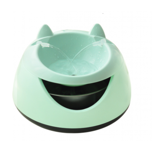 Universal - Fontaine d'eau pour animaux de compagnie éclairante automatique Fontaine pour chats Chiens Distributeur d'eau chaude électrique USB Bol de boisson pour chats | Fournitures d'alimentation en eau pour chats (vert) Universal  - Distributeur d eau pour chat