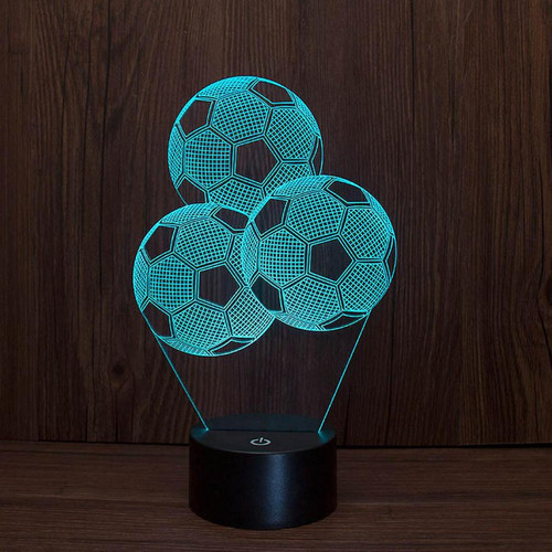 Universal Football 3D lumineux chambre enfant veilleuse lampe anime