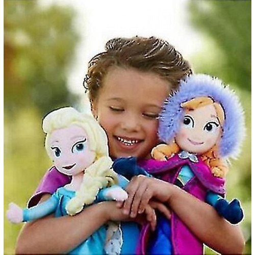 Universal - Frozen Princess Anna Elsa Snow Queen Doll Kids Toys Christmas Gifts Stuffed Plush 50cm 2pcs() Universal  - Peluches