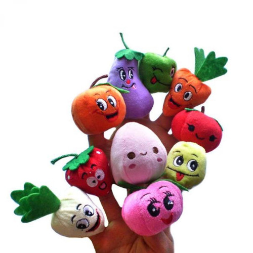 Universal - Fruits et légumes Puppet à doigts Peluche Enfants Bébés Jouets d'éducation précoce Cadeaux Poupée à doigts Enfants Identification Fruits | Universal  - Jeux & Jouets