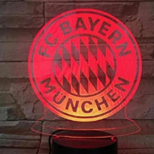 Universal - Fu?  Ball Club Bayern Mü 3D Anime Ambiance lumineuse Lampe de table LED Universal  - Lampe led 3d